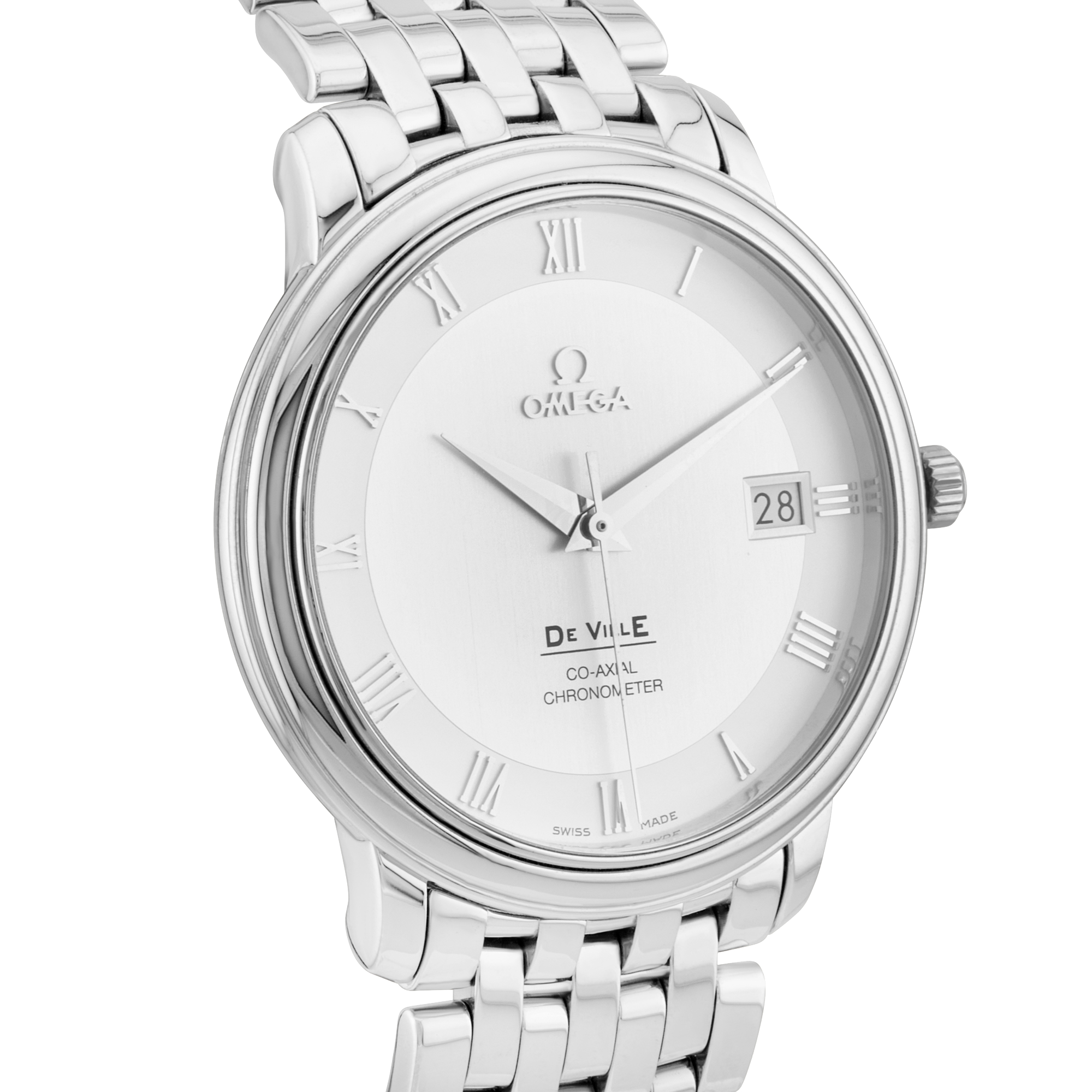 OMEGA De Ville Prestige 36.5mm Silver Dial Bracelet Watch (2015)