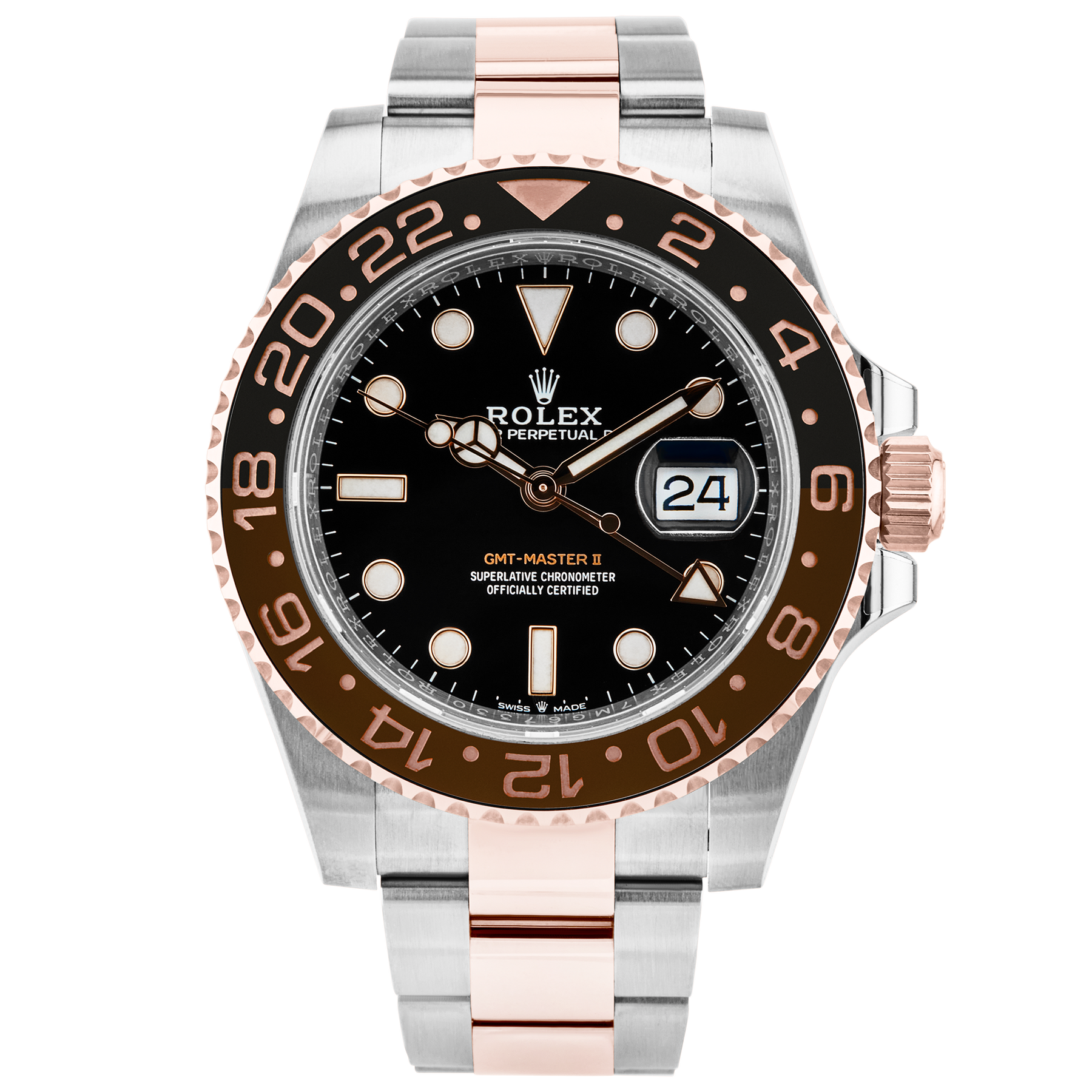 Rolex GMT-Master II 40mm Two-Tone 'Root Beer' Bracelet Watch (2021)