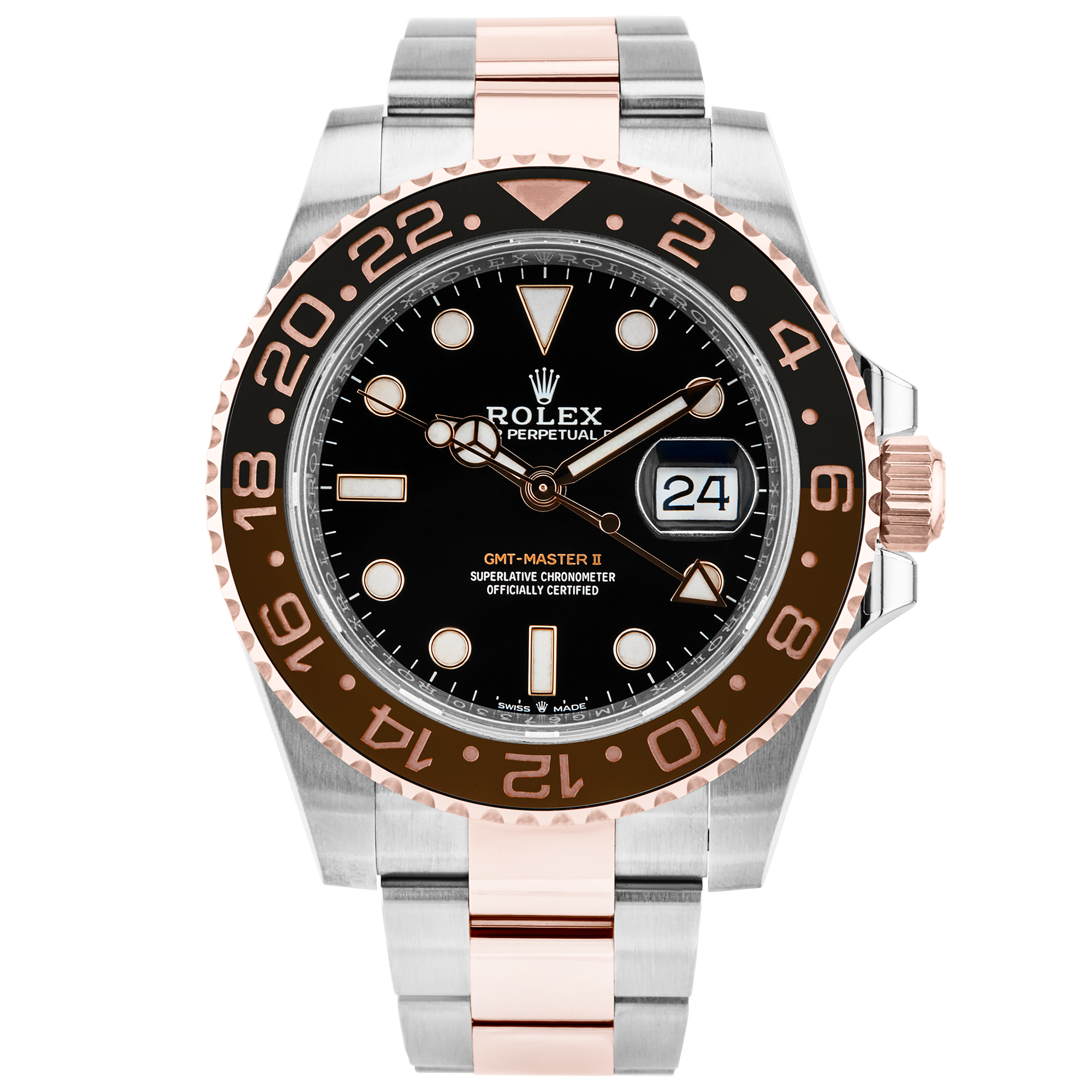 Rolex GMT-Master II 40mm Two-Tone 'Root Beer' Bracelet Watch (2021)