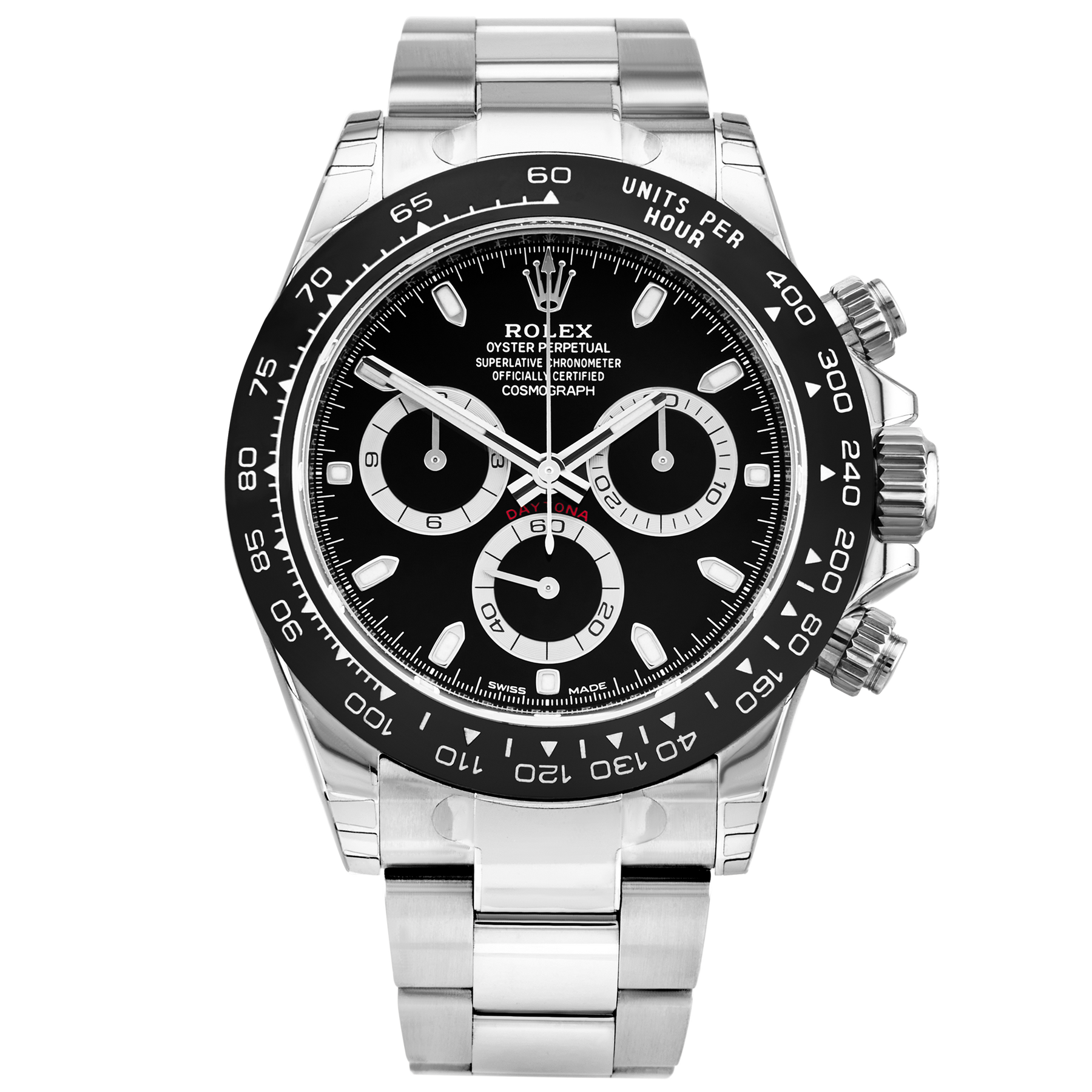 Rolex Daytona 40mm Black Dial Men's Bracelet Watch (2020)