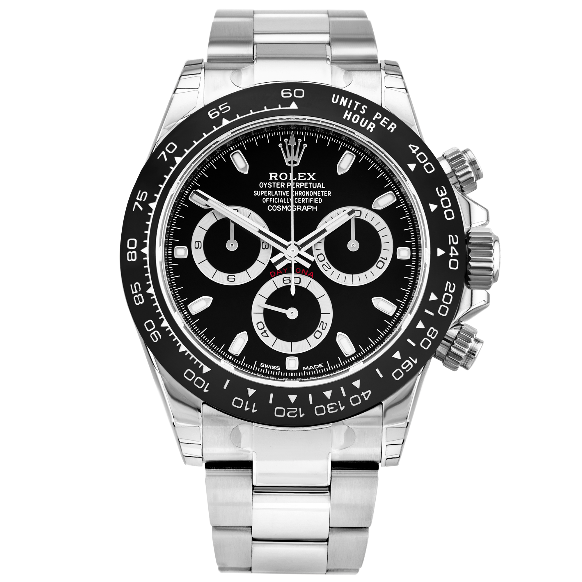 Rolex Daytona 40mm Black Dial Men's Bracelet Watch (2020)