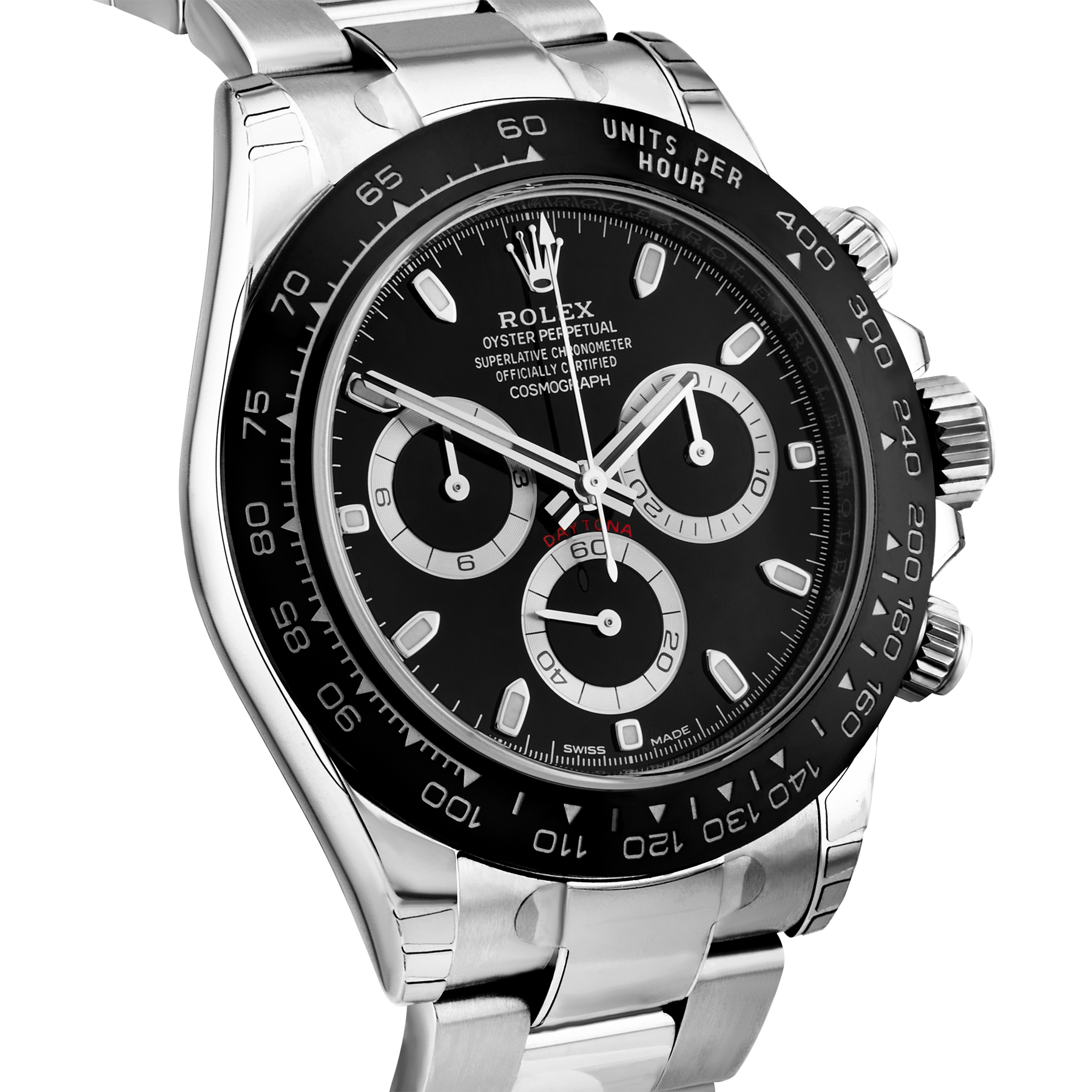 Rolex Daytona 40mm Black Dial Men's Bracelet Watch (2020)