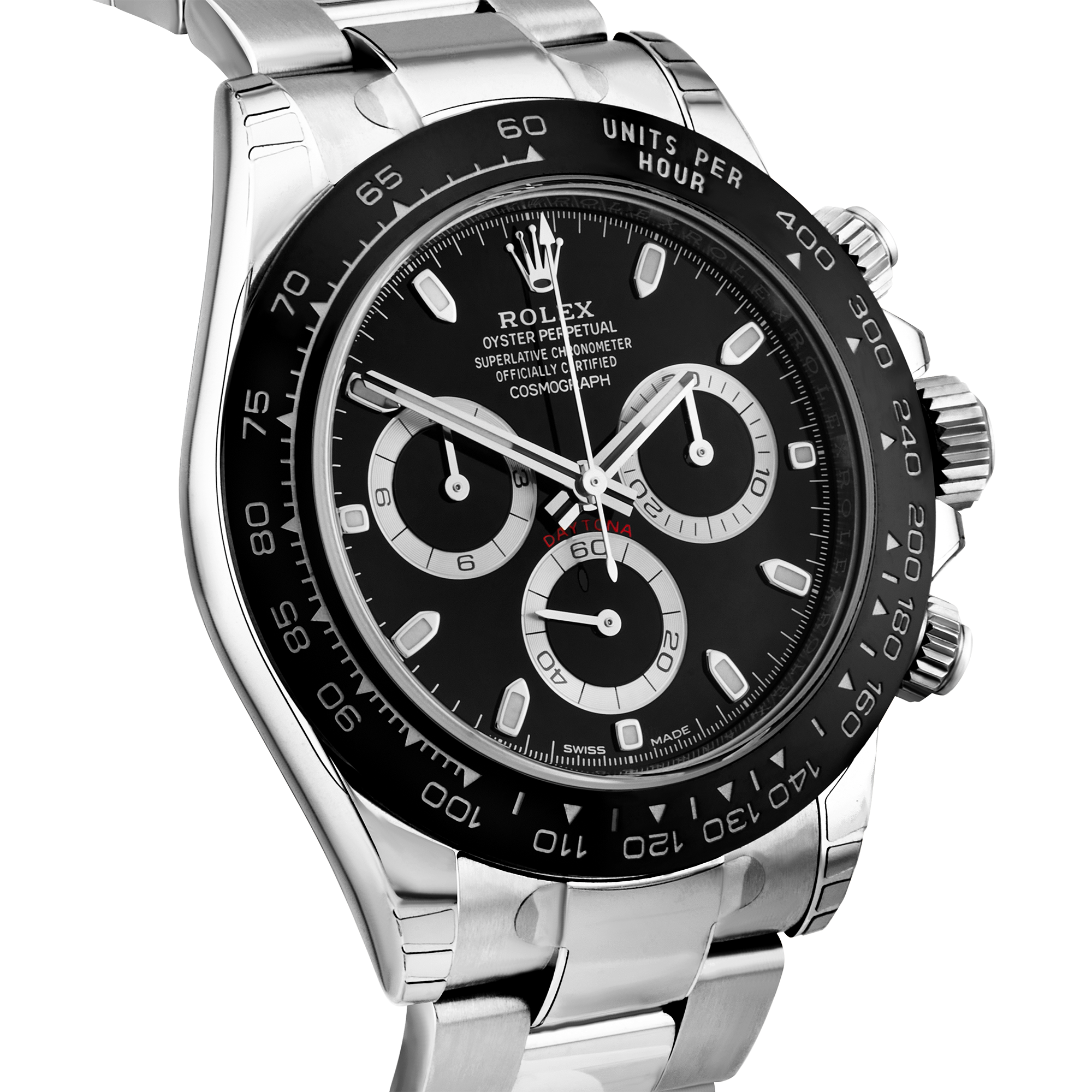 Rolex Daytona 40mm Black Dial Men's Bracelet Watch (2020)