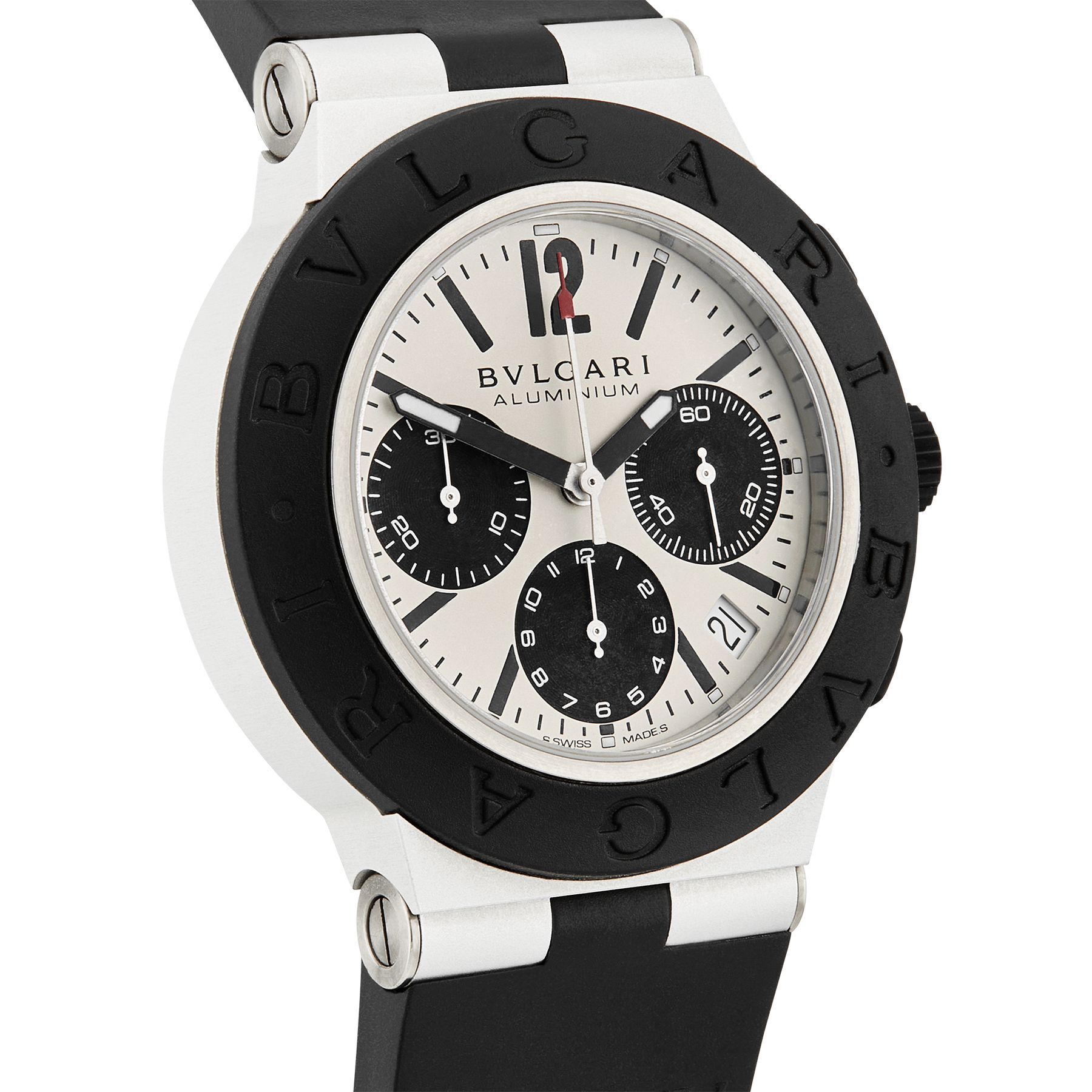 BVLGARI Aluminium 40mm Chronograph Watch