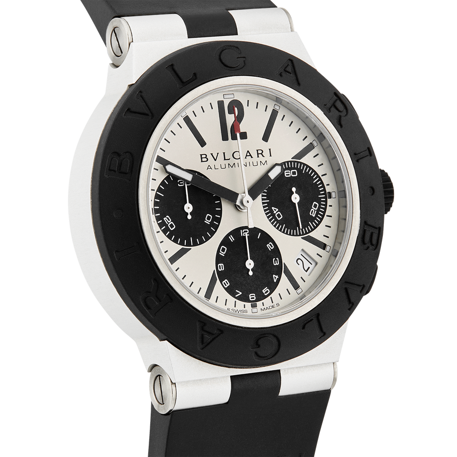 Pre Owned Bvlgari Aluminium Chronograph Watch 103383