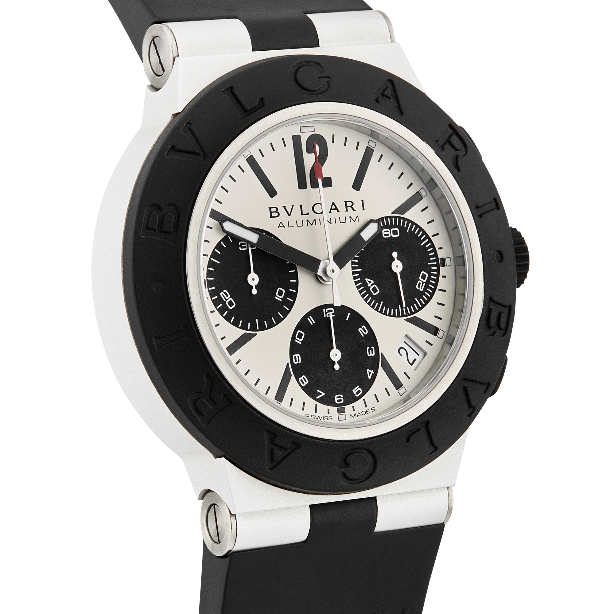 BVLGARI Aluminium 40mm Chronograph Watch