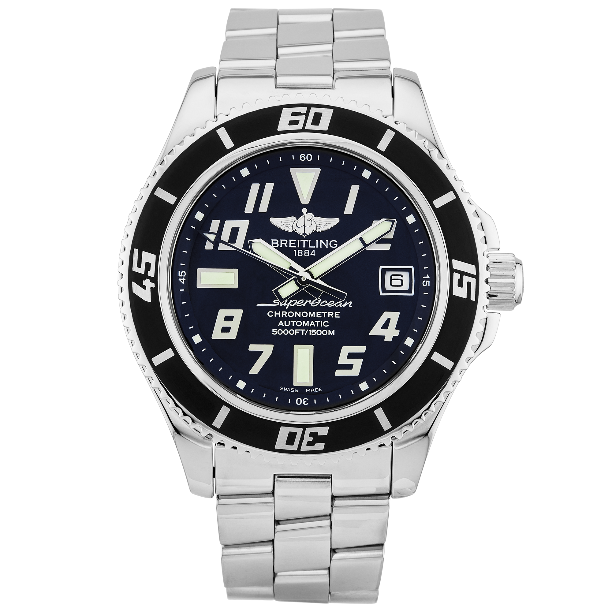 Breitling Superocean 42mm Black Dial Men's Bracelet Watch (2013)