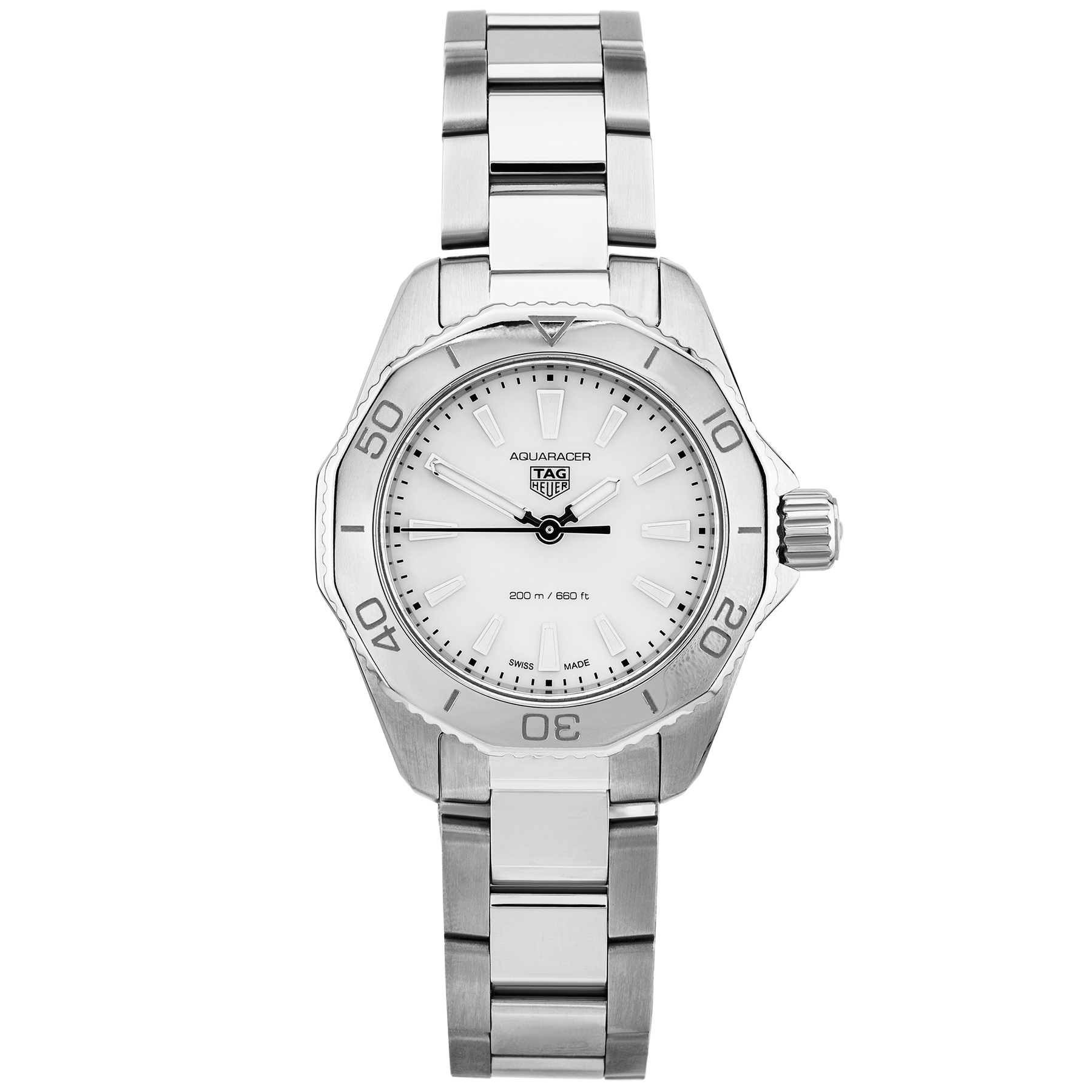 TAG Heuer Aquaracer 30mm White Mother of Pearl Dial Watch