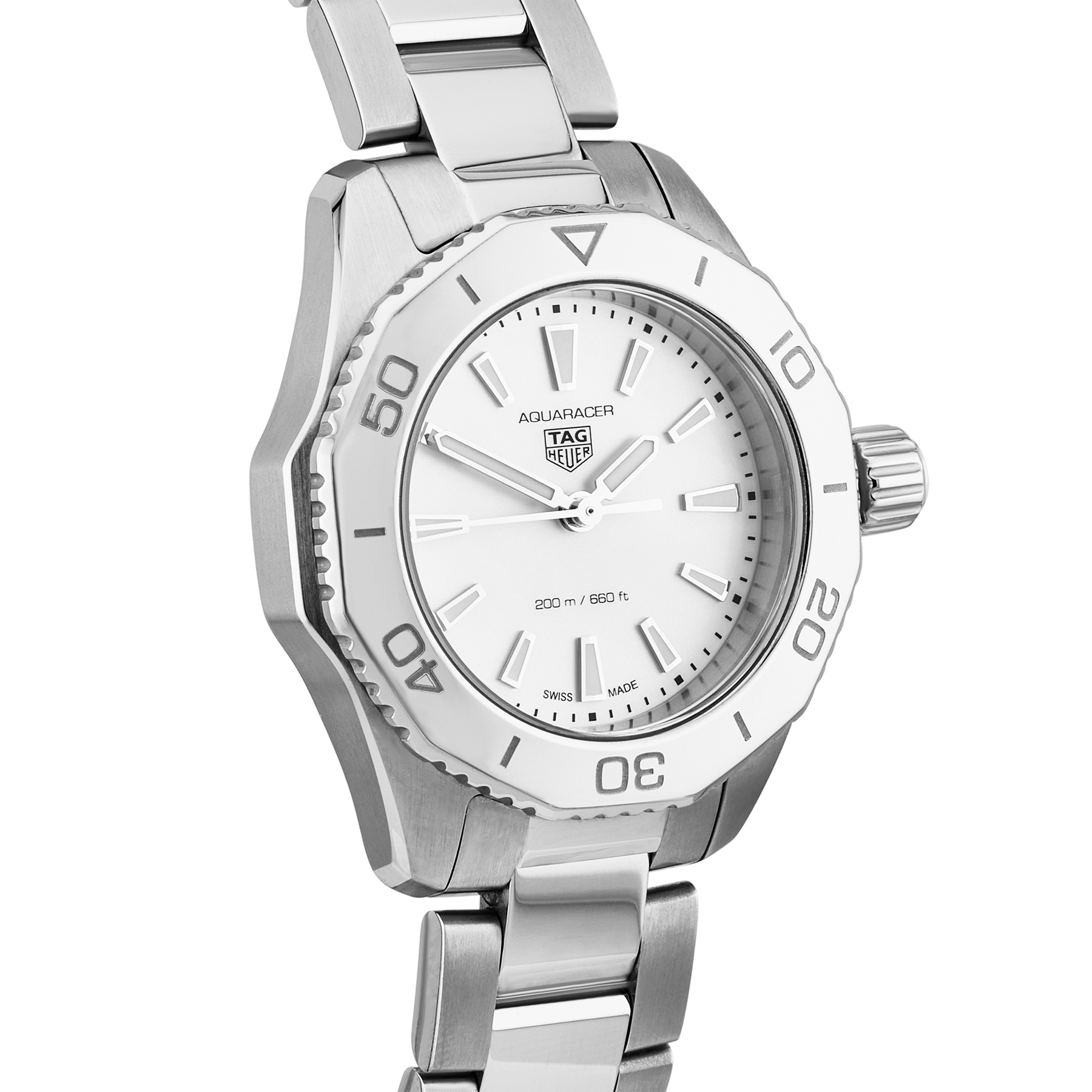 TAG Heuer Aquaracer 30mm White Mother of Pearl Dial Watch