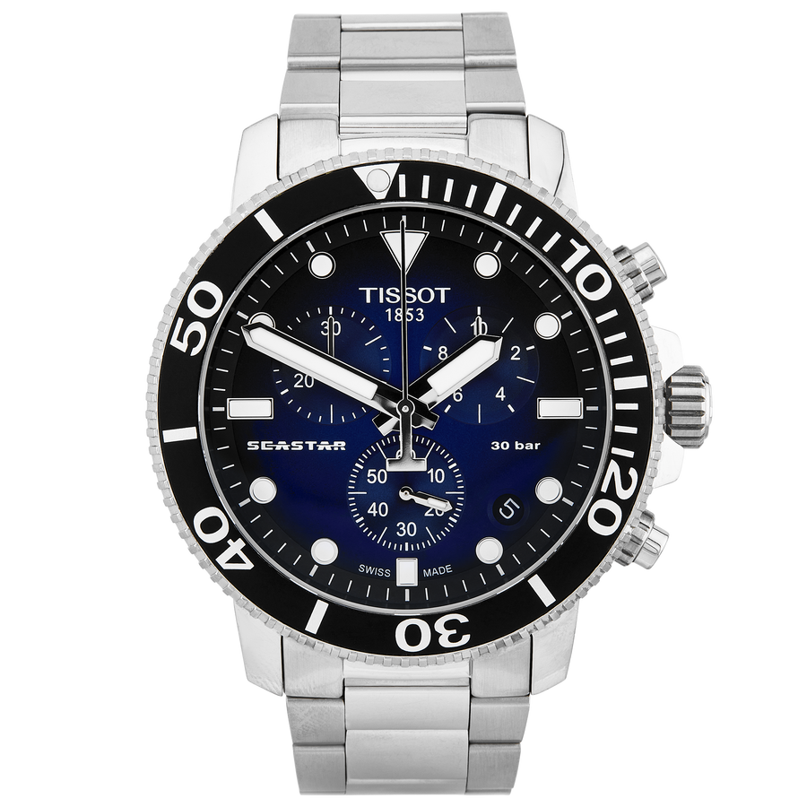 Tissot Seastar 1000 45mm Blue Gradient Dial Chronograph Watch