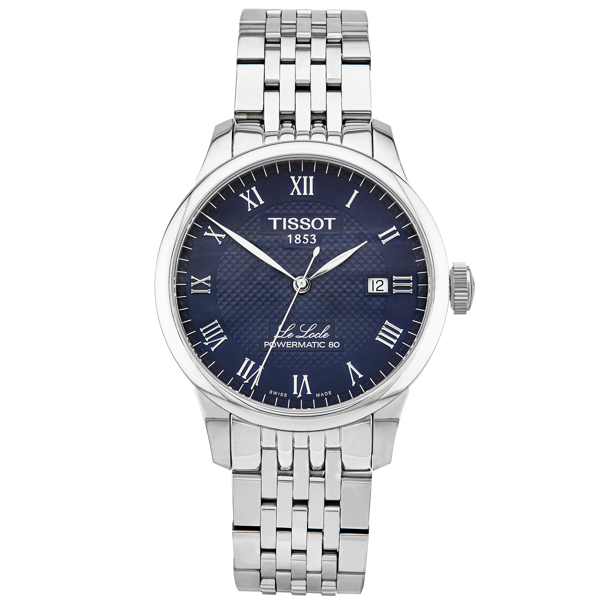 Tissot Le Locle 39mm Blue Dial Automatic Bracelet Watch (2023)