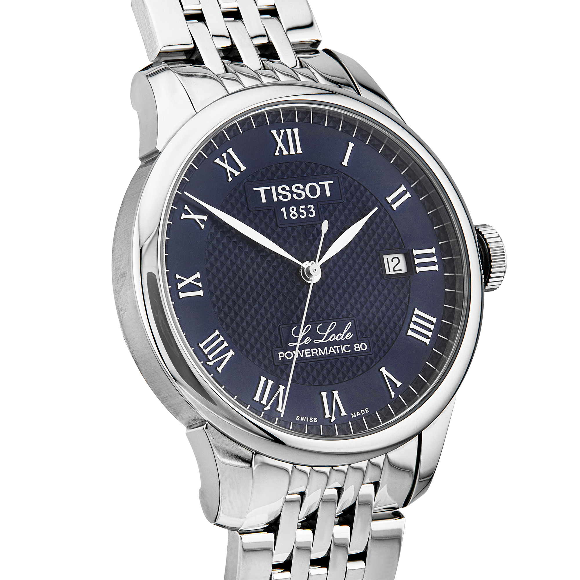 Tissot Le Locle 39mm Blue Dial Automatic Bracelet Watch (2023)