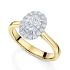 Berry's 18ct Yellow Gold Oval Cut Diamond Halo Engagement Ring - Berry's Jewellers