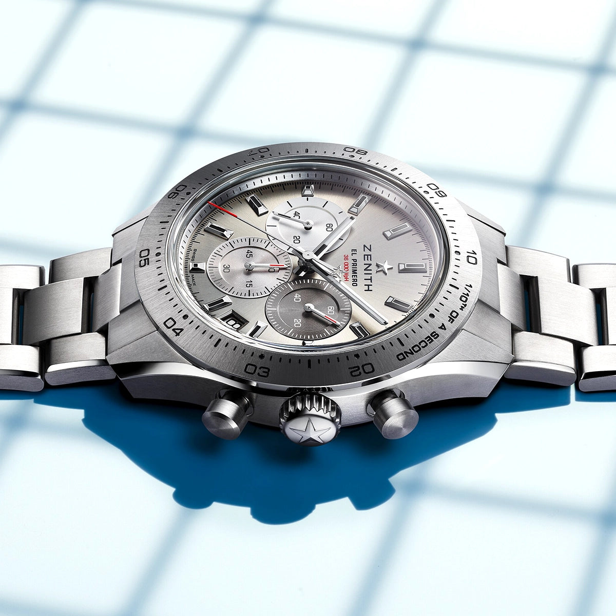 Zenith CHRONOMASTER Sport El Primero 41mm Titanium Bracelet Watch - Berry's Jewellers