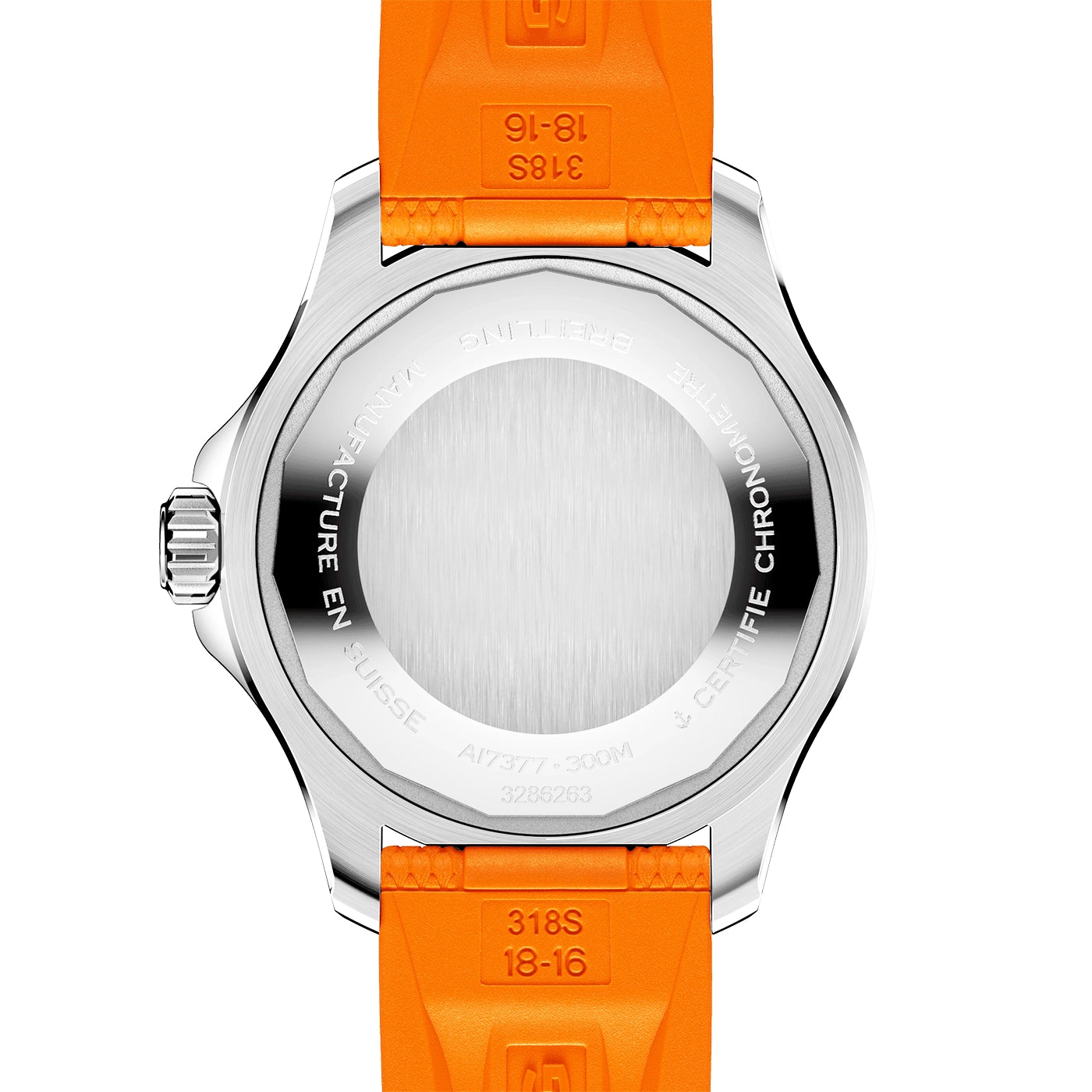 Superocean 36mm Orange Dial Ladies Automatic Strap Watch