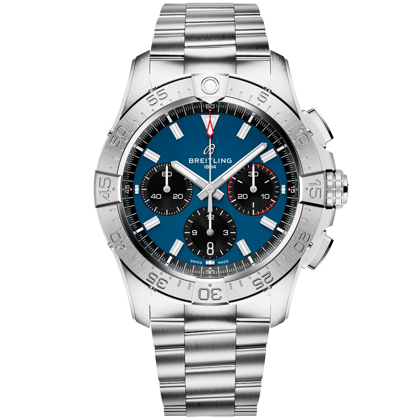 Avenger Chronograph 42mm Blue Dial Automatic Bracelet Watch