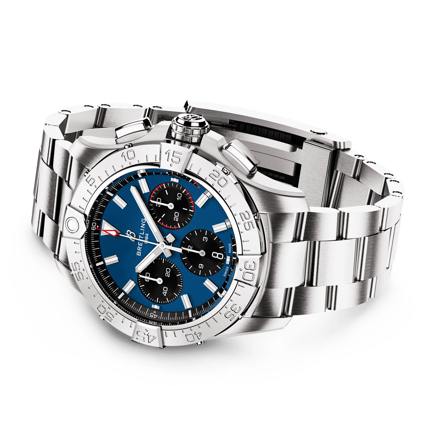 Avenger Chronograph 42mm Blue Dial Automatic Bracelet Watch