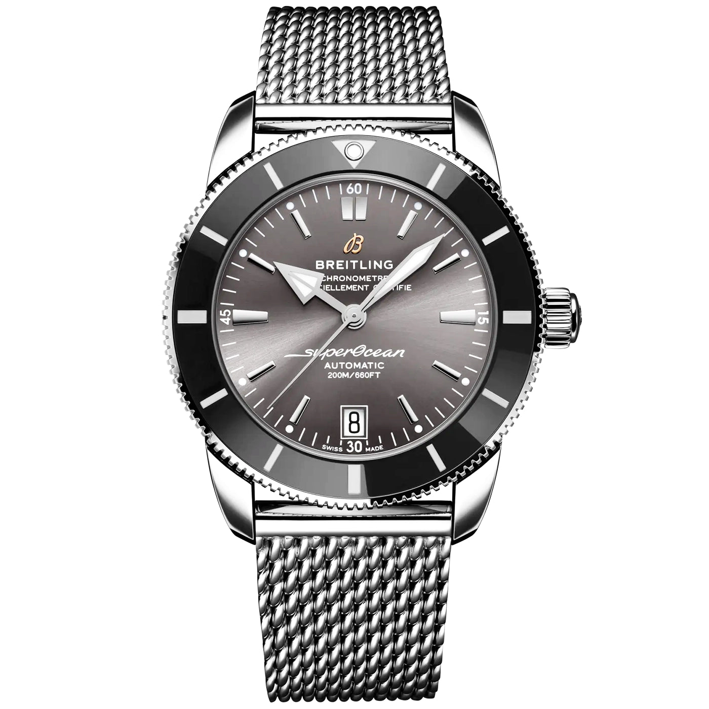 Breitling Superocean Heritage UK Edition 42mm Grey Dial Bracelet Watch - Berry's Jewellers