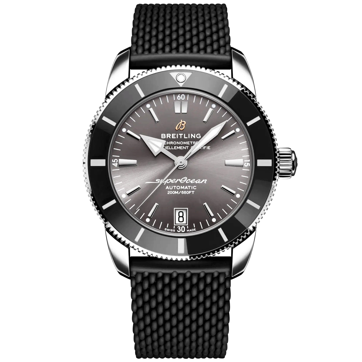 Superocean Heritage UK Edition 42mm Grey Dial Strap Watch