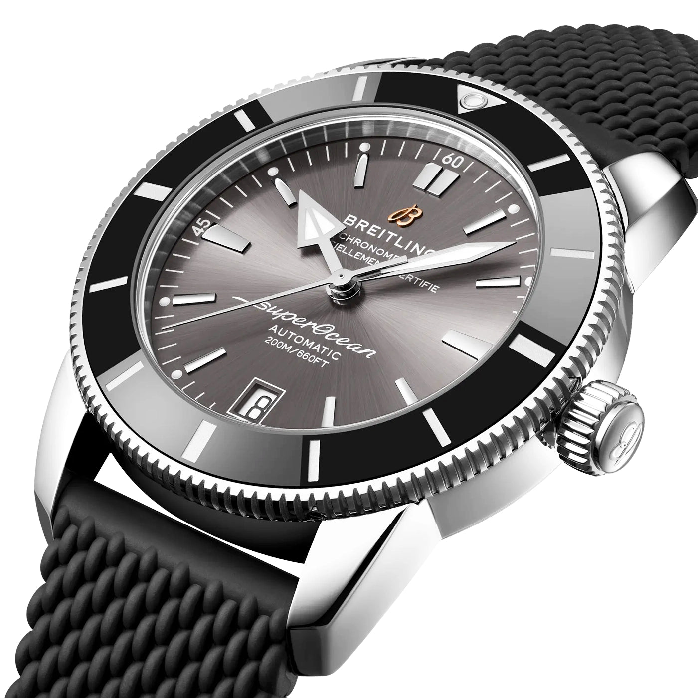 Superocean Heritage UK Edition 42mm Grey Dial Strap Watch