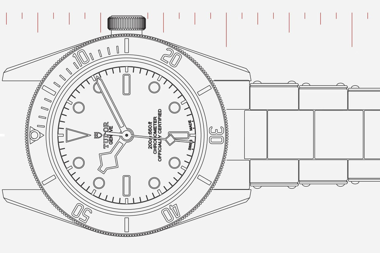 Rolex discount size guide