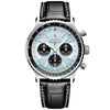 Navitimer 43mm Ice Blue/Black Dial Automatic Strap Watch