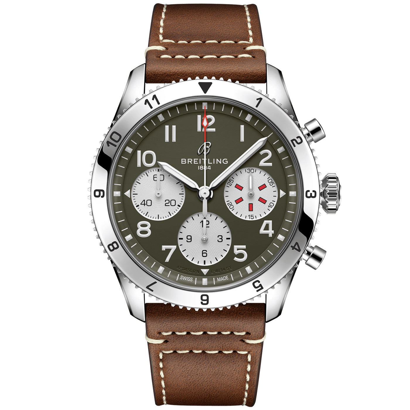 Classic AVI Curtiss Warhawk 42mm Green Dial Chronograph Watch