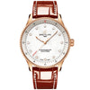 Navitimer 32mm 18ct Red Gold Diamond Dial Ladies Strap Watch