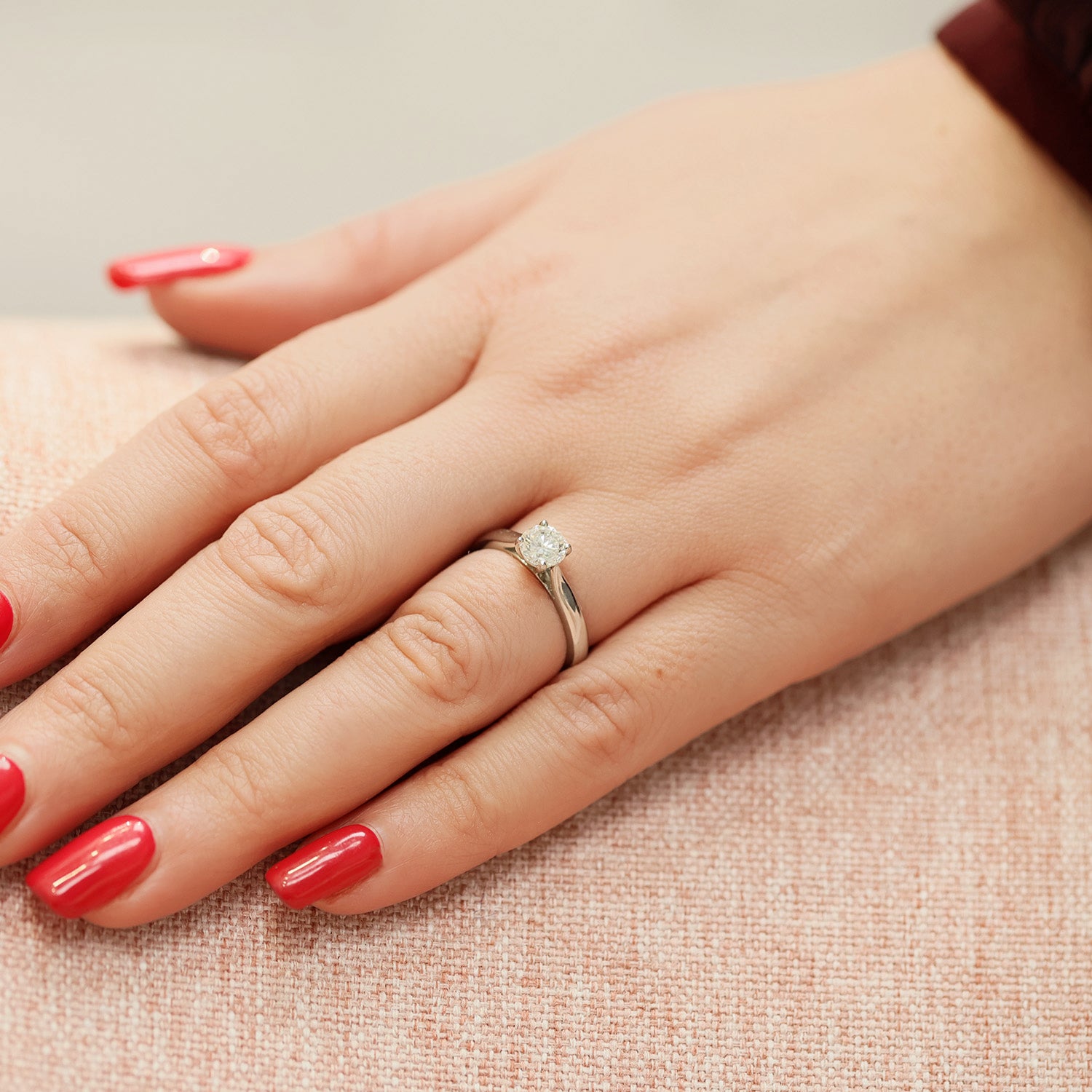 Berry's Platinum GIA Round Brilliant Cut Single Stone Ring - Berry's Jewellers