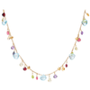 Paradise 18ct Yellow Gold Multicoloured Gemstone Necklace