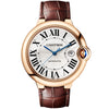 Ballon Bleu de Cartier 18ct Rose Gold 42mm Automatic Leather Strap Watch