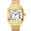 Santos de Cartier Medium Automatic 18ct Yellow Gold Bracelet Watch