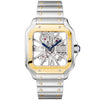 Cartier Santos de Cartier Large Skeleton Steel & 18ct Yellow Gold Bracelet Watch - Berry's Jewellers