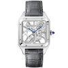 Cartier Santos-Dumont Large Steel Skeleton Dial Automatic Strap Watch - Berry's Jewellers