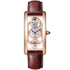 Tank Cintree Skeleton Large 18ct Rose Gold Leather Strap Watch