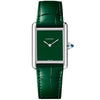 Tank Must Green Dial & Leather Strap Watch