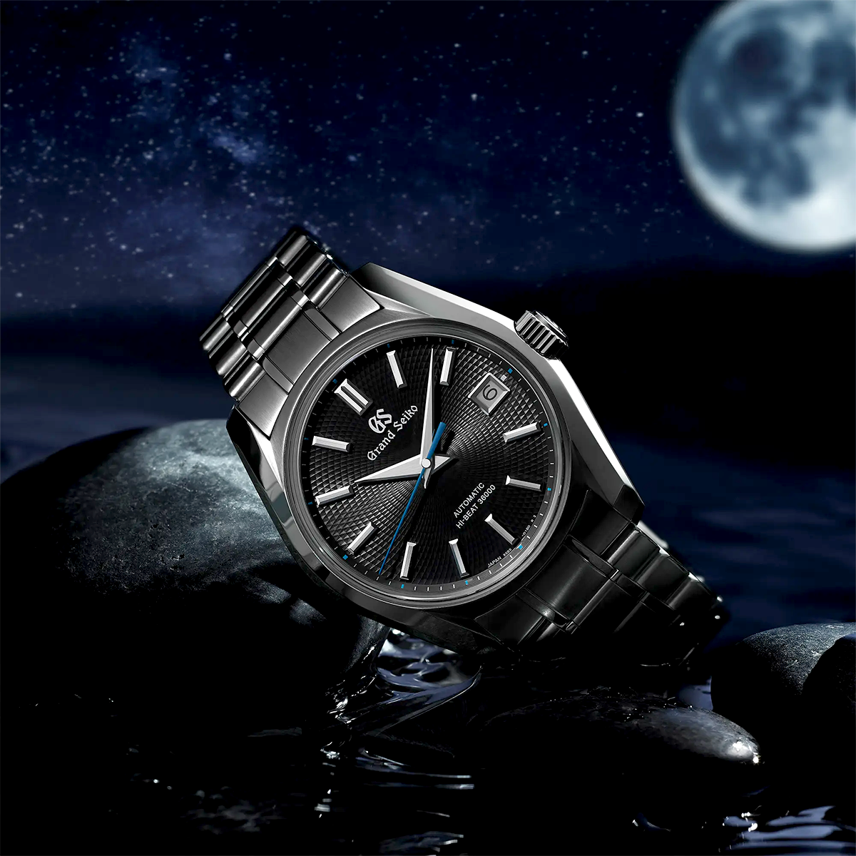 Heritage 'Jōdogahama Beach at Night' 40mm Grey Dial Watch