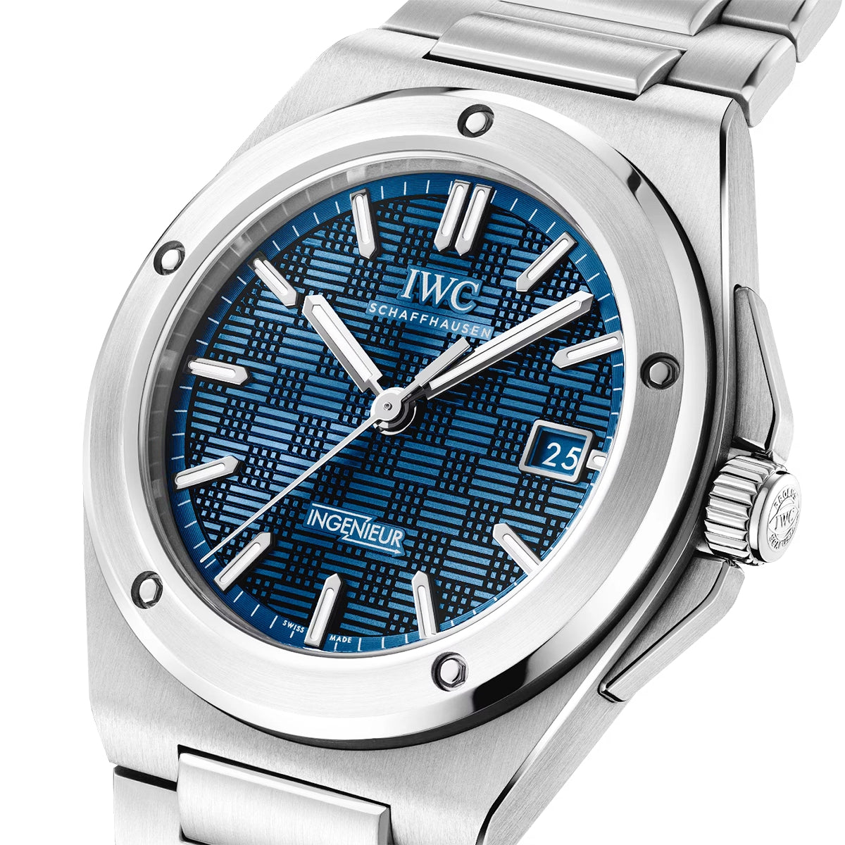 IWC Schaffhausen Ingenieur Automatic 40mm Blue Dial Bracelet Watch - Berry's Jewellers