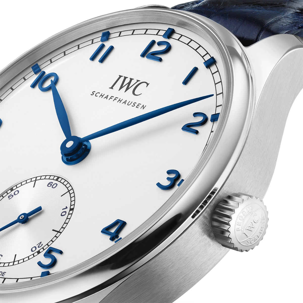 Portugieser 40mm Silver/Blue Dial Men's Automatic Strap Watch