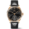 Portugieser 'Obsidian' 40mm 18ct Yellow Gold Strap Watch