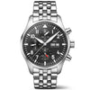 Pilot's 43mm Black Dial Chronograph Bracelet Watch