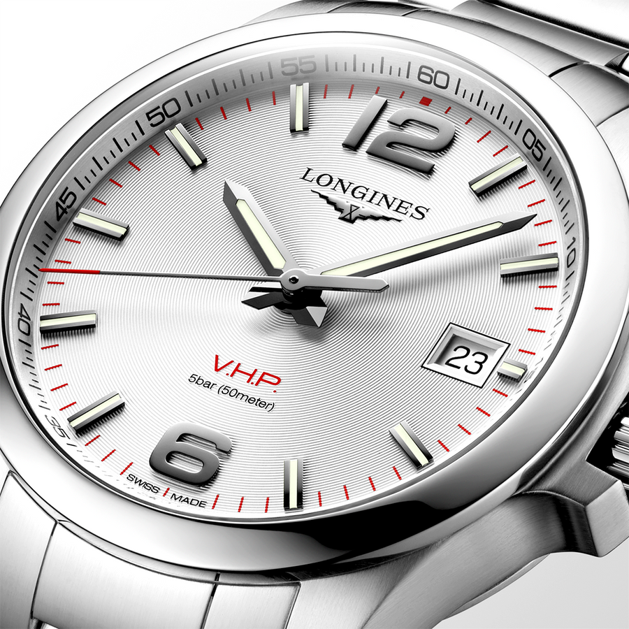 Conquest VHP 41mm Silver Dial Automatic Bracelet Watch