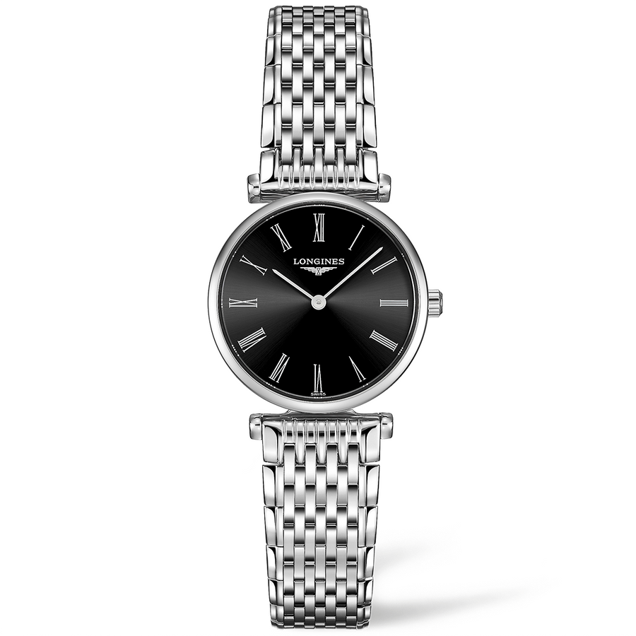 La Grande Classique 24mm Steel Black Dial Quartz Bracelet Watch