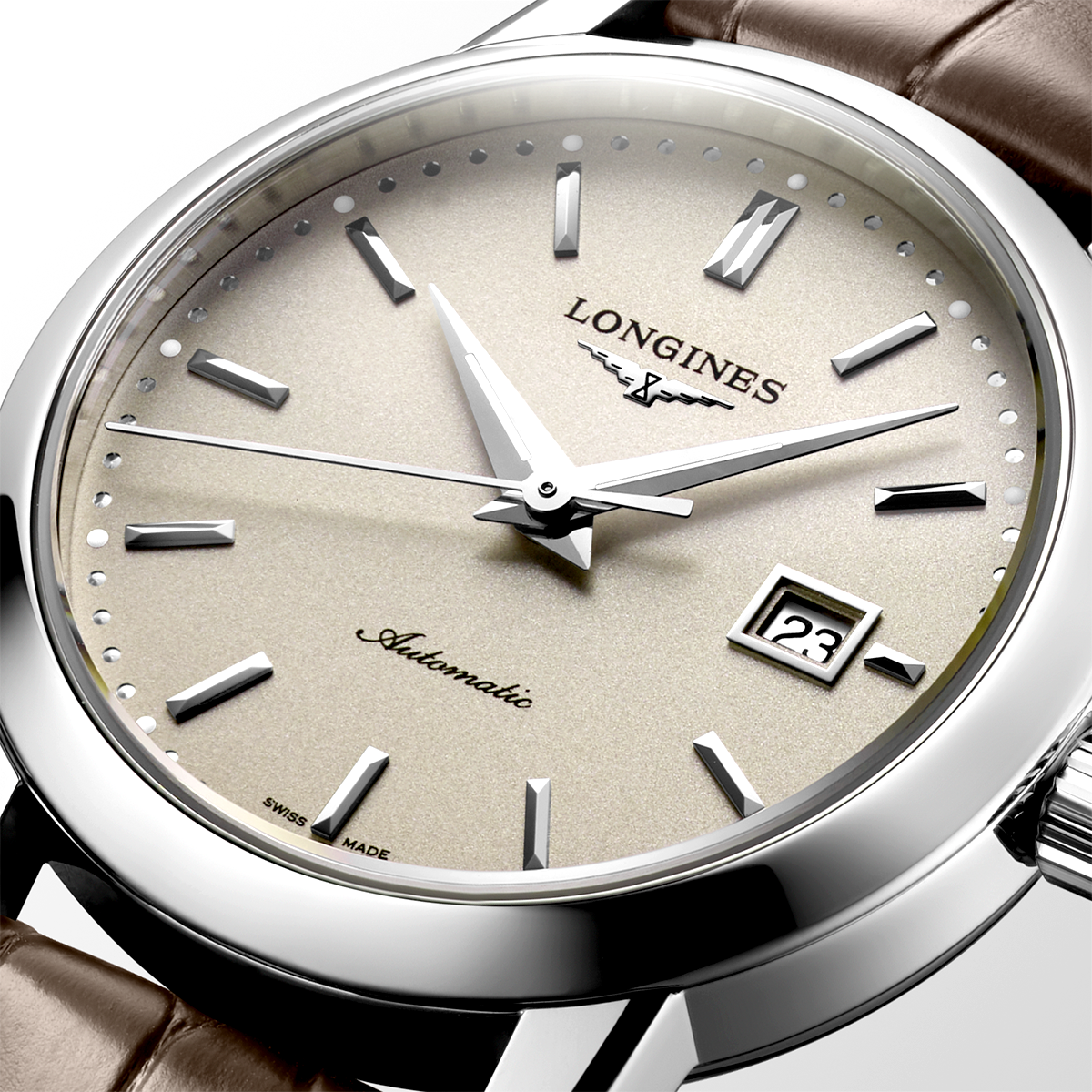 Longines 1832 30mm Beige Dial Unisex Automatic  Strap Watch