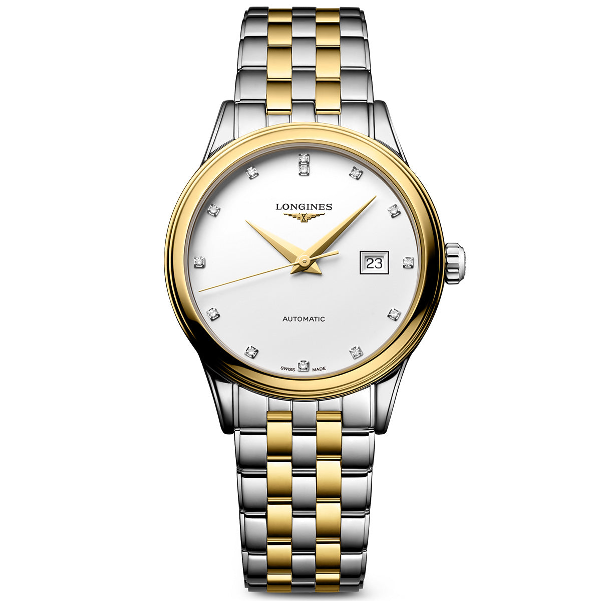 Flagship 30mm White Dial Stainless Steel Bracelet Watch