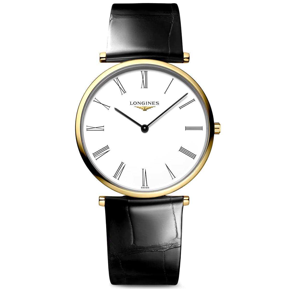 La Grande Classique de Longines 36mm Yellow Gold PVD White Dial Watch