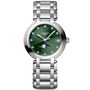 PrimaLuna Moonphase 30.5mm Green Diamond Dial Ladies Bracelet Watch