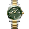 HydroConquest 41mm Two-Tone Green Dial Automatic Bracelet Watch