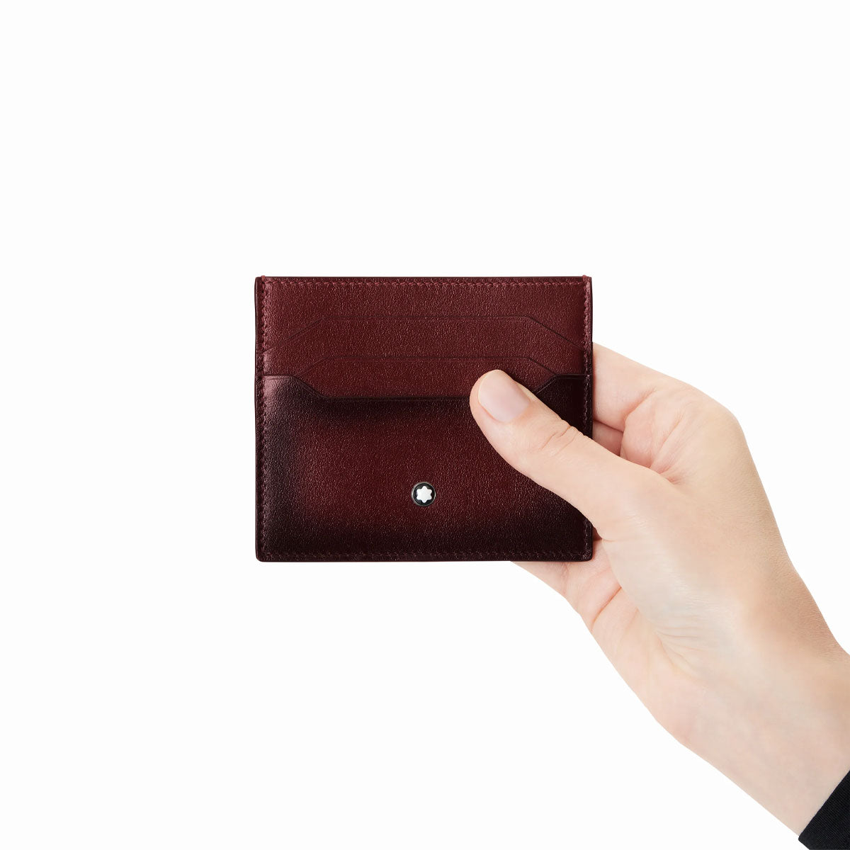 Meisterstuck Card Holder 6cc in Sfumato Burgundy Leather