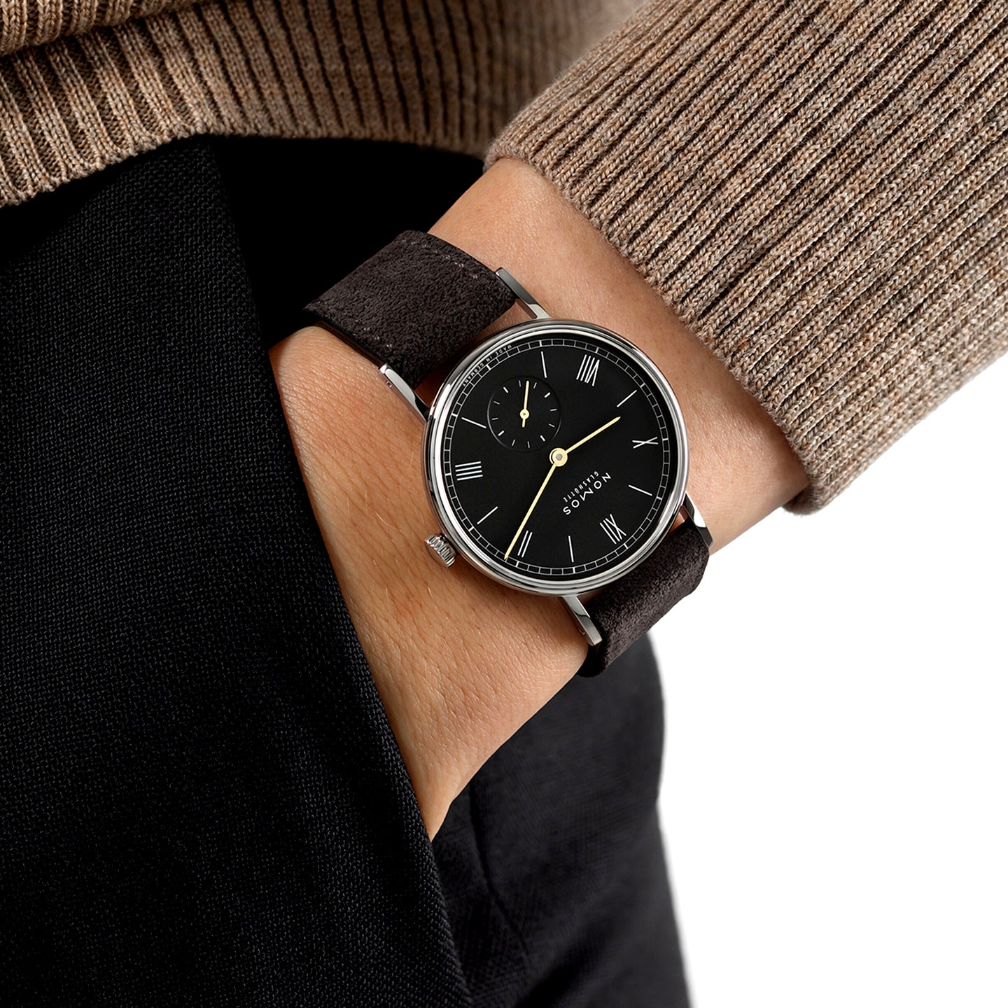 Ludwig 33mm Noir Black Dial Manual Wind Watch